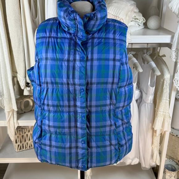 Old Navy Plus sz. 2X blue quilted vest, spring, fall, winter casual office #4248 - Picture 1 of 10